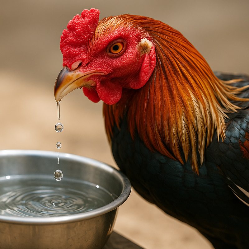 การให้น้ำไก่ชน