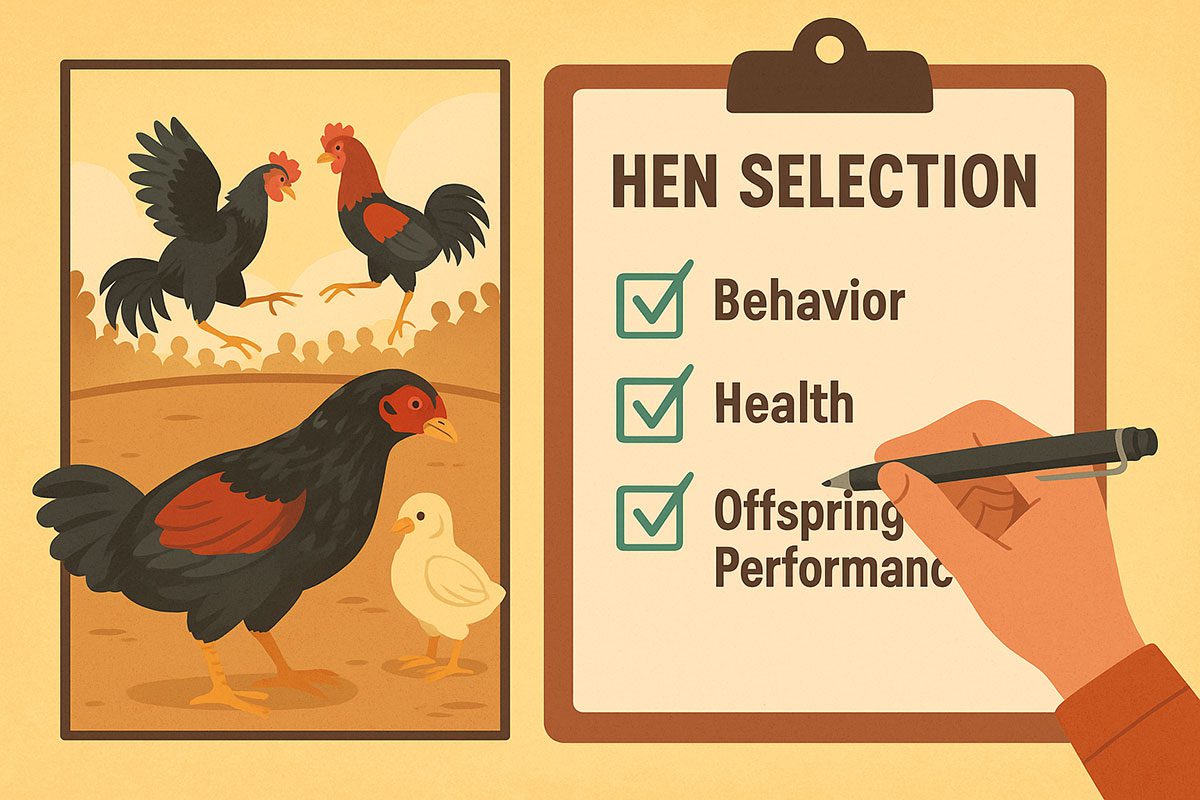 กราฟิกแสดง flow หรือ checklist การคัดแม่พันธุ์