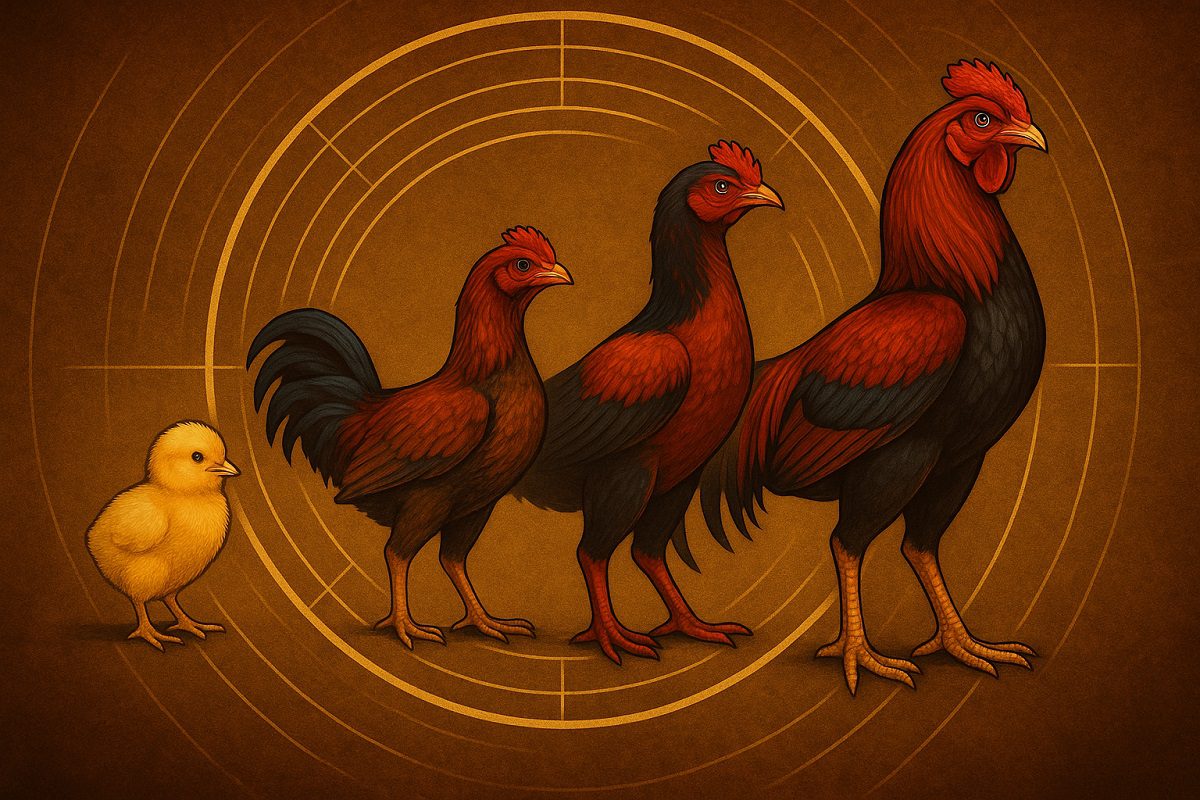 ปฏิทินการฝึกไก่ชนตั้งแต่เล็กจนโตเต็มวัย