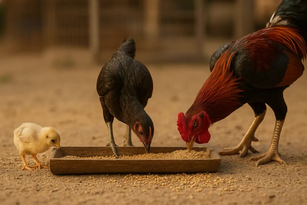 ลูกไก่ ไก่รุ่น และไก่โต กินอาหารตามช่วงวัย แสดงความแตกต่างด้านความถี่และปริมาณมื้ออาหาร