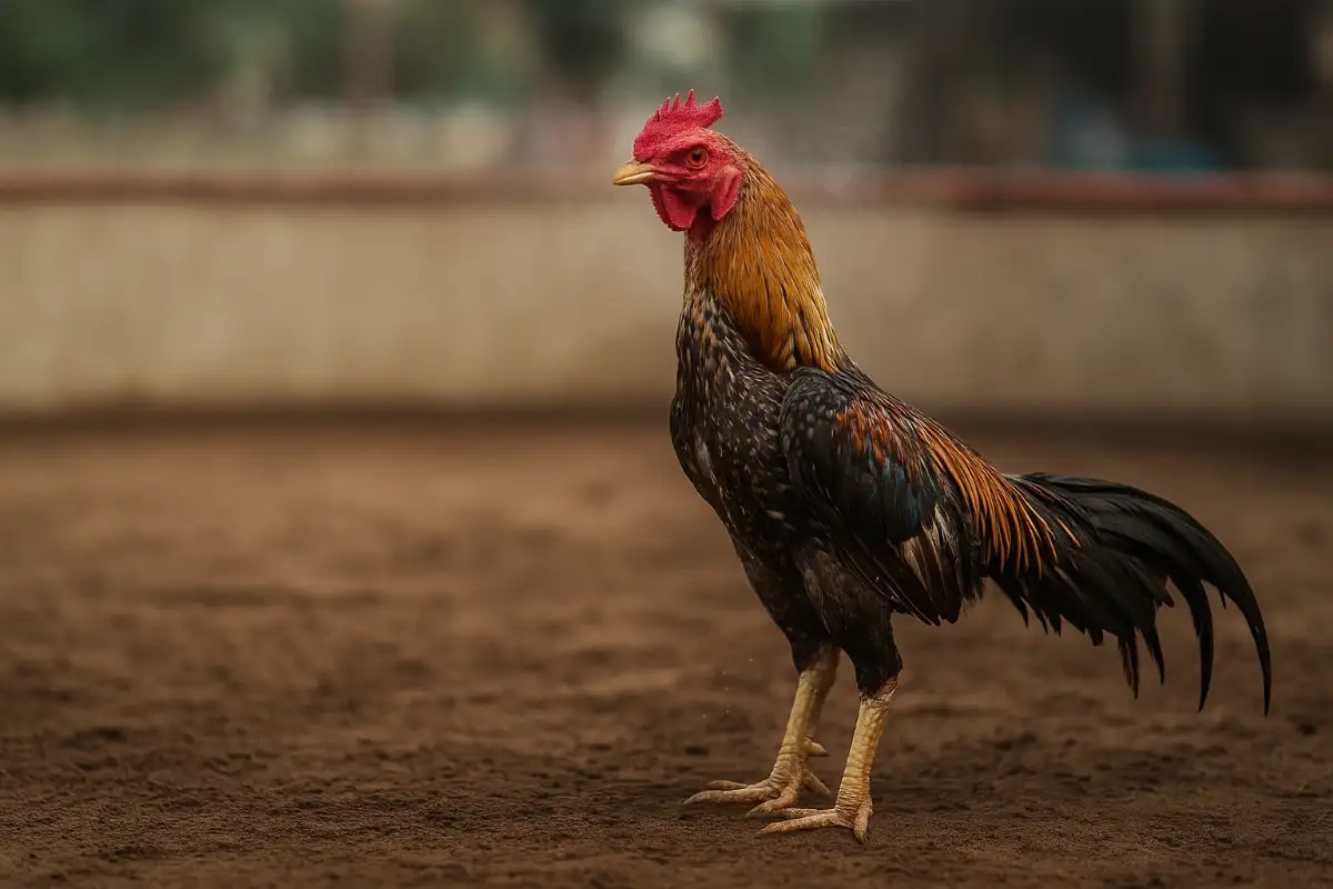 ไก่ชนยืนสู้ได้จนถึงท้ายอัน แสดงถึงความฟิตและพลังภายใน