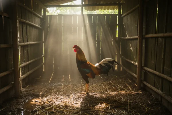 เล้าไก่ชนที่มีความชื้นสูง ส่งผลต่อระบบทางเดินหายใจของไก่ชน
