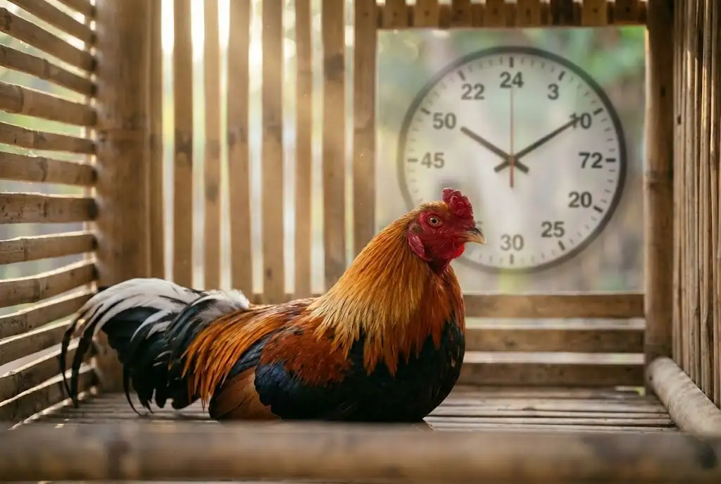 ไก่ชนพักฟื้นหลังชนในช่วง 24 ถึง 72 ชั่วโมงแรก