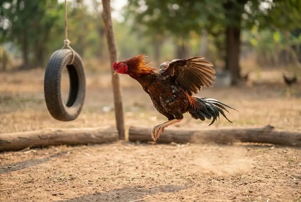 การฝึกซ้อมไก่ชนเพื่อพัฒนากล้ามเนื้อและแรงระเบิดอย่างถูกระบบ