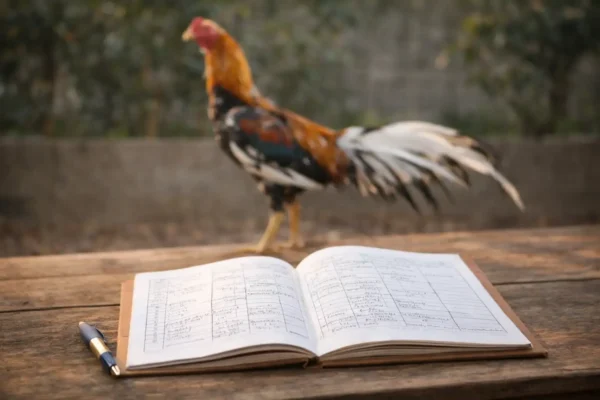 บันทึกสายเลือดและประวัติสนามในการคัดพ่อพันธุ์ไก่ชน