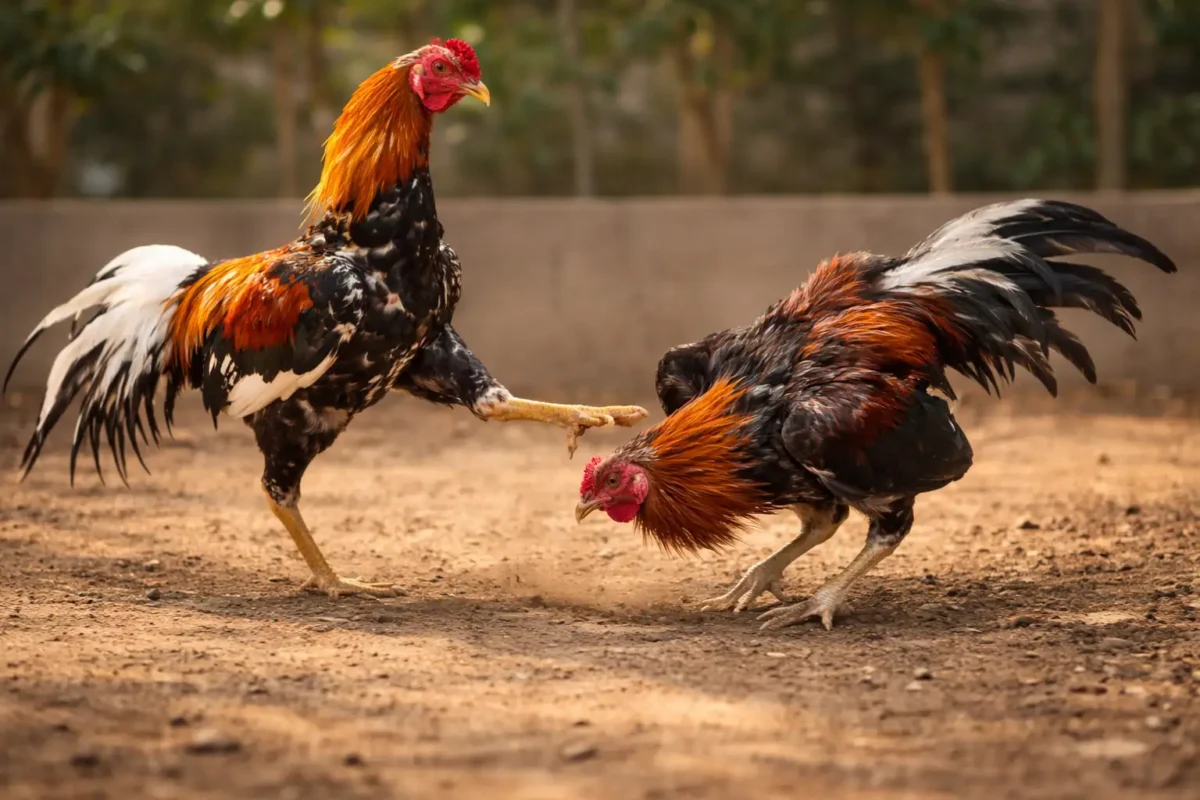 เชิงชนและความสม่ำเสมอของพ่อพันธุ์ไก่ชน