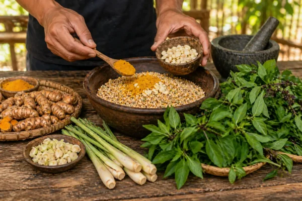 สมุนไพรช่วยระบบย่อยอาหารสำหรับไก่ชน