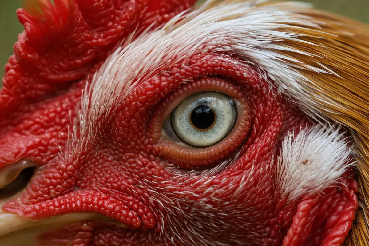 ดวงตาปลาหมอตายเอกลักษณ์สำคัญของไก่เหลืองหางขาวแท้