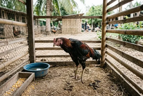 การแยกเลี้ยงไก่ชนป่วยเพื่อลดความเครียดและป้องกันการแพร่เชื้อ