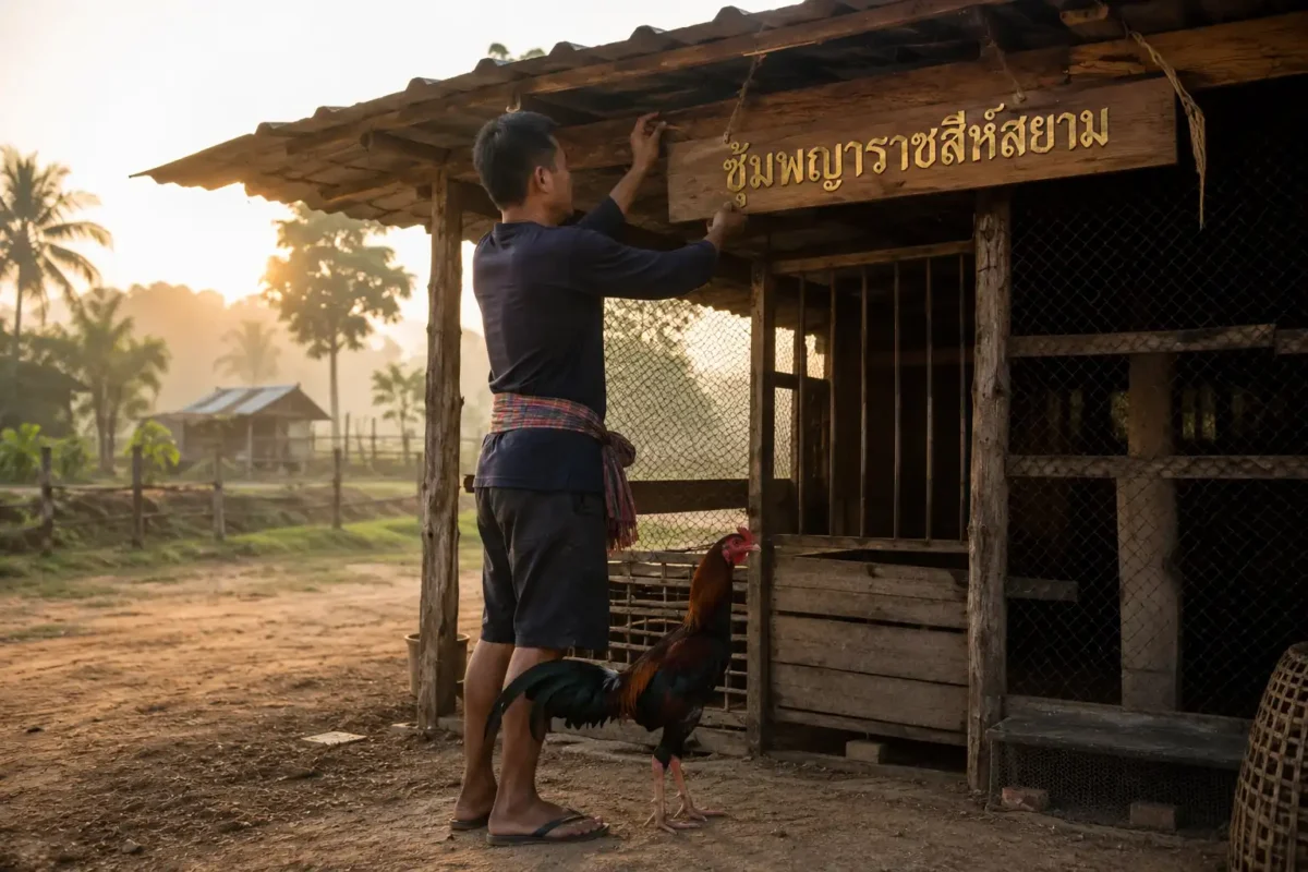 เจ้าของซุ้มไก่ชนกำลังเริ่มสร้างแบรนด์ของตัวเอง