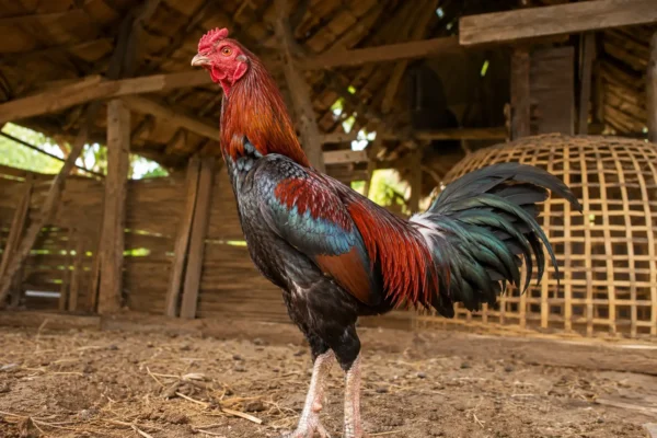 ไก่ชนสุขภาพดี หงอนแดง เลือดเดินดี พร้อมชน