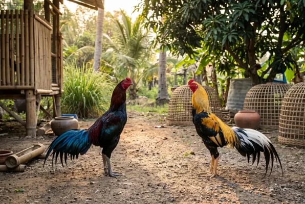 การผสมพันธุ์ไก่ชนแบบ Outcross ระหว่างไก่ต่างสายเลือดเพื่อเติมเลือดใหม่