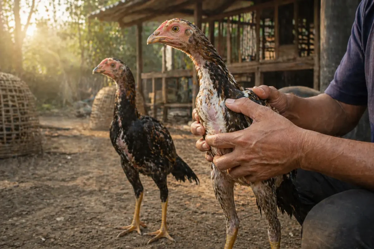 การคัดเลือกพ่อแม่พันธุ์ไก่ชนก่อนทำ Outcross