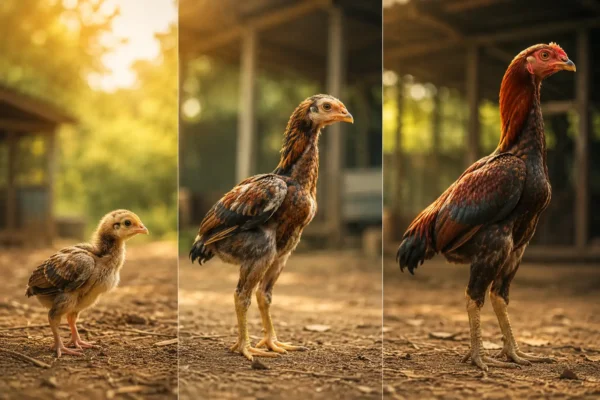 พัฒนาการการเติบโตของไก่ชนตั้งแต่ลูกไก่จนเป็นไก่รุ่น