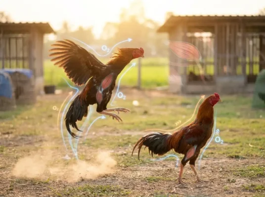 ไก่ชนพลังระเบิดสูงเปรียบเทียบกับไก่ชนที่มีความอึดและยืนระยะได้ดี