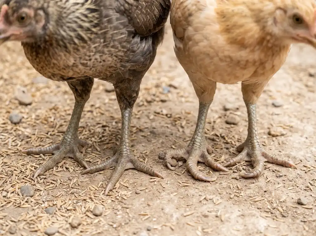 ลักษณะนิ้วหงิกในไก่ที่อาจเกี่ยวข้องกับพันธุกรรม โภชนาการ หรือการฟัก