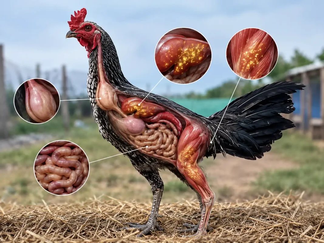 การอดอาหารกับไกลโคเจนสะสมในตับของไก่
