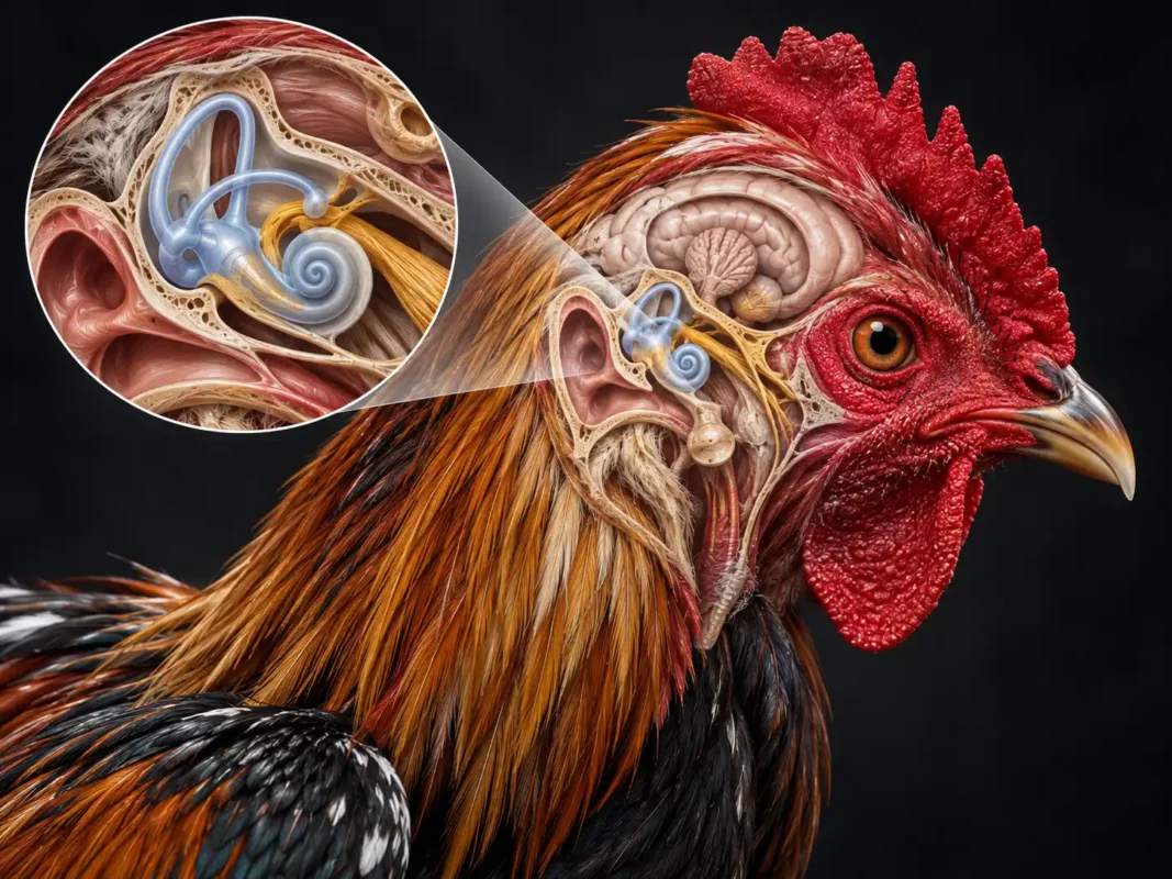 กายวิภาคหูไก่ชนและระบบทรงตัวในหูชั้นใน