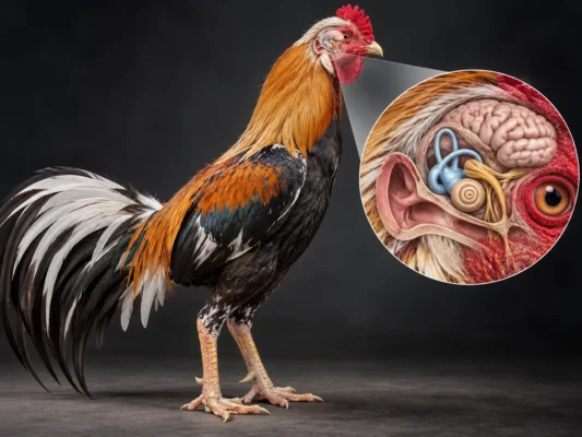 กายวิภาคหูไก่ชนและระบบทรงตัวในหูชั้นใน