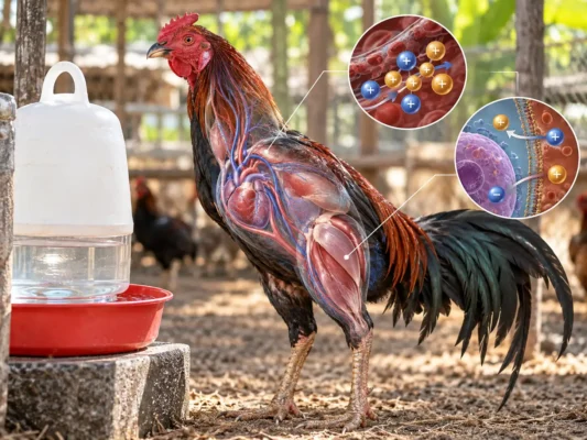 เกลือแร่ไก่ชนกับสมดุลน้ำ โซเดียม และโพแทสเซียมในร่างกาย