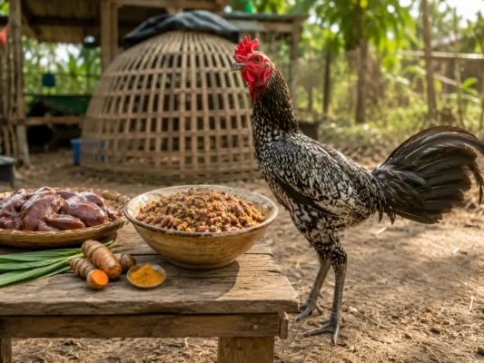 ตับบดสมุนไพรอาหารเสริมบำรุงไก่หน้าซีด