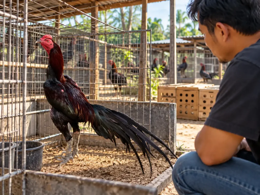 ไก่ใหม่เข้าซุ้มหลังการเดินทางและการสังเกตอาการก่อนนำเข้าฝูง