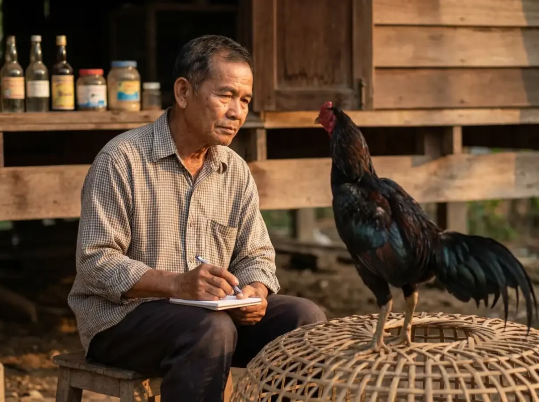 คนเลี้ยงสังเกตอาการไก่ก่อนเลือกวิธีรักษาให้ตรงกับสาเหตุ